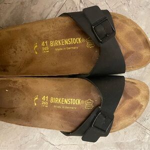 Birkenstock Black Leather Sandals